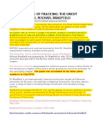 2014 10 24 Made Public, Report by Dr. Michael Bradfield, Economics, Social & Environmental Issues Fracing, NS Frac Review Panel PDF