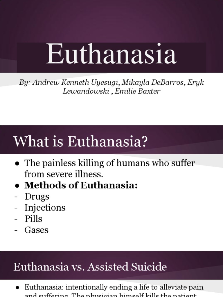 Short essay about mercy killing picture