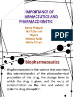 The Importance of Biopharmaceutics and Pharmacokinetic