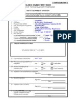 Idb - Plan of Study Form