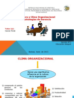 Cultura y Clima Organizacional Estrategias de Gerencia 