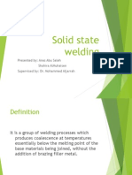 Solid State Welding