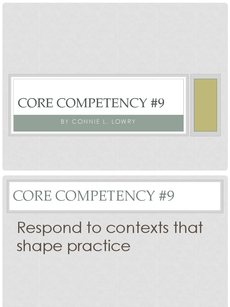 Core Competency 9 | PDF | Business
