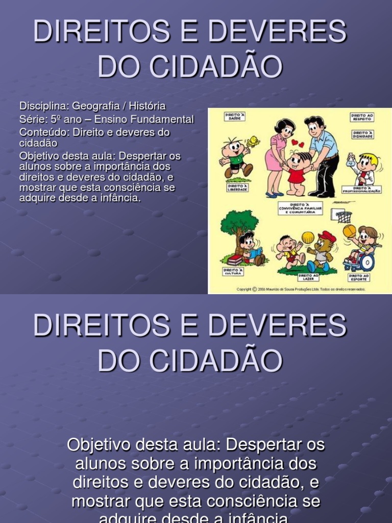 Direitos e Deveres Do Cidadão | PDF | Cidadania | Lei Estatutária
