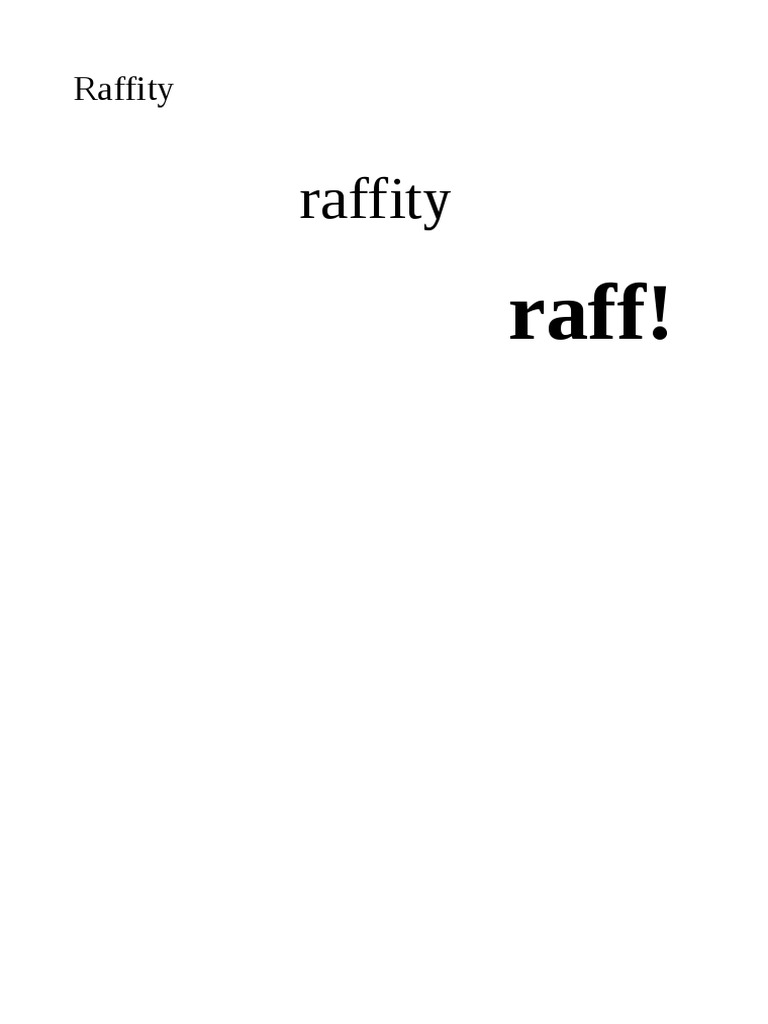 Raff | PDF