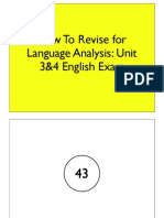 Language Analysis Exam Revision 2013