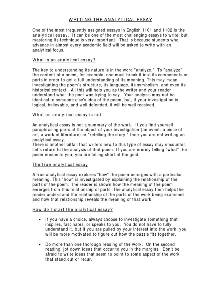 Outline for analysis essay template image