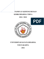 Buku Panduan Kepengurusan KMBK Dharma Virya 2011 / 2012