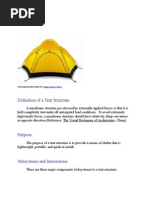 Definition of A Tent Structure