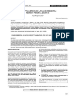 Conceptualización de La Salud Ambiental- Teoría y Práctica