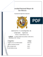 CROMATOGRAFIA Informe Labo Quimica Organica