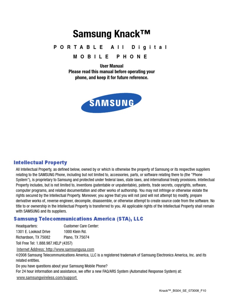 Manual programming samsung knack.