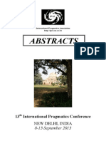 Abstracts On Pragmatic