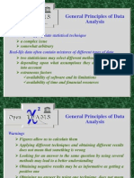 Choosing Statistical Techniques for Data Analysis