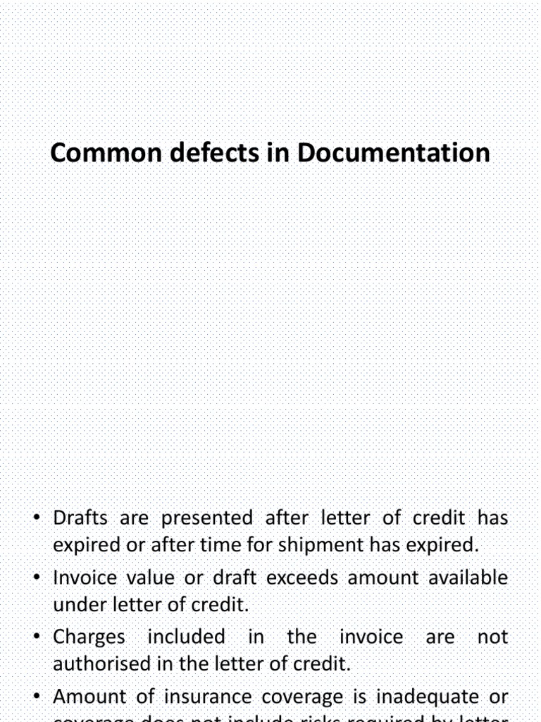 Common Document Defects Explained | PDF | Finance & Money Management | Law