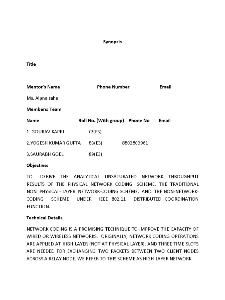 Network Coding Throughput Analysis | PDF | Science & Mathematics ...