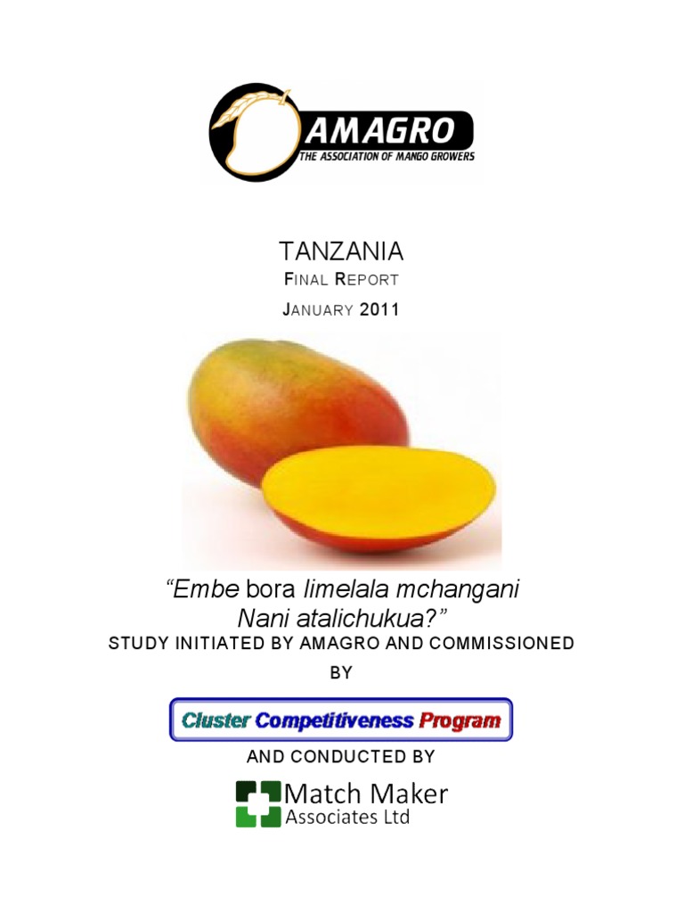 Mango Value Chain in Tanzania Analysis | PDF | Business