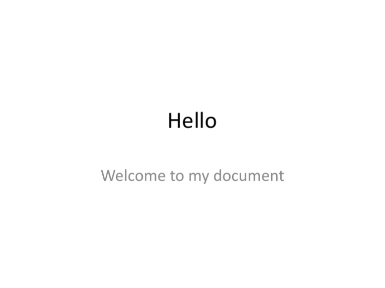Welcome to My Document Guide | PDF