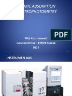 Atomic Absorption Spectrophotometry: Nita Kusumawati Jurusan Kimia - FMIPA Unesa 2014