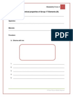 Exp 4 - Chemical Properties of Group 17 Elements (III) - Sodium Hydroxide