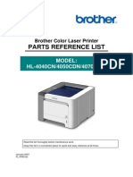 Parts Reference List: Model: HL-4040CN/4050CDN/4070CDW