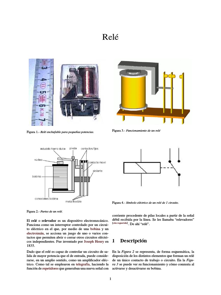 Relé | PDF | Relé | Electricidad