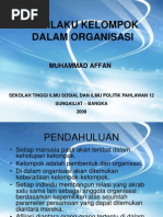 Makalah Perilaku Kelompok dalam Organisasi