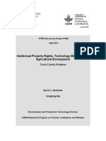 Intellectual Property Rights, Technology Diffusion, and Agricultural Development