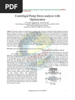 Centrifugal Pump Stress analysis with Optimization