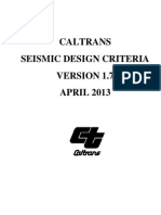 CALTRANS. Seismic Design Criteriaversion 1.7 - 2013