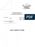 Linza v. PHH - Jury Verdict Form