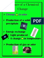 Evidence of A Chemical Change Poster