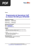 Ativar Operadora VOIP Na HG