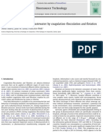 Pre-Treatment of Hospital Wastewater by Coagulation-Flocculation and Flotation