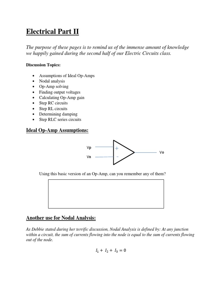 Electrical Herrmann PDF Electrical Network Operational Amplifier