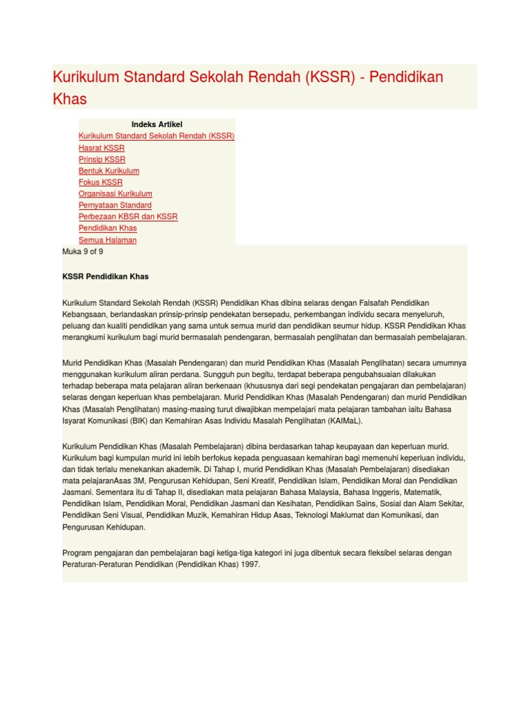 Tugasan Kbd Kurikulum Standard Sekolah Rendah Pdf