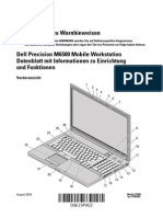 Dell Precision M6500 Mobile Workstation Datenblatt Mit Informationen Zu Einrichtung Und Funktionen