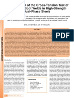 An Evaluation of The Cross-Tension Test of Resistance Spot Welds in High-Strength Dual-Phase Steels