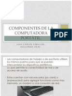 Componentes de La Computadora Portátil