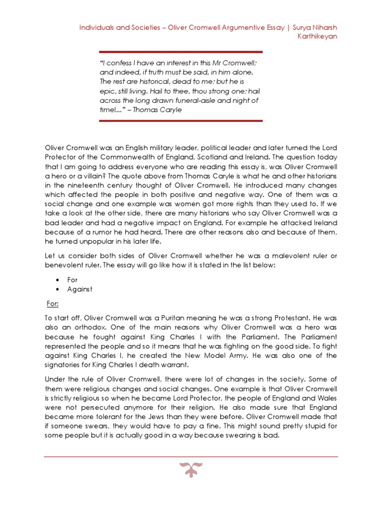 Cromwell essay 08 picture