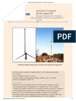Antena Vertical Helicoidal HF, Planos, Esquemas, Descripción