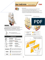 Ships of The World: Akogare: Assembly Instructions: Assembly Instructions: Six A4 Sheets (No. 1 To No. 6)