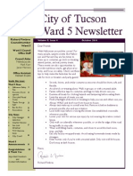 October 2014 Newsletter - Ward 5