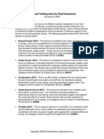 UL AFCI Testing and Arc Fault Scenarios 01-28-02