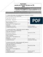 Formulario Proyectos de Aula CER LAS MERCEDES