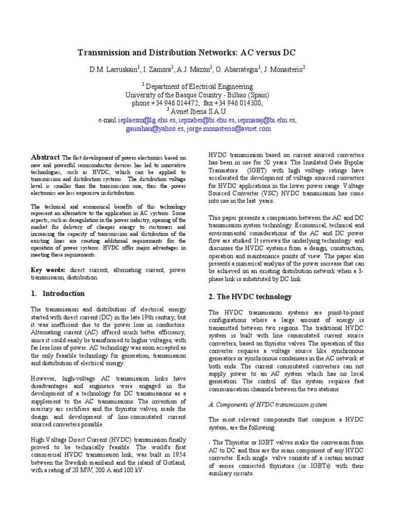 Upgradation of Existing EHVAC Line by Composite AC-DC Transmission ...