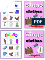 Clothes Bingo