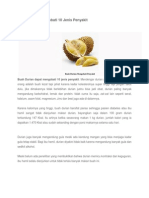 Buah Durian Mengobati 10 Jenis Penyakit