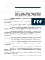 Decreto #4.391 de 26 de Setembro de 2002 - Programa Nacional de Arrendamento