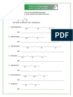 Practice Exercises Mod 6 Blood and Lymph Systems Fall